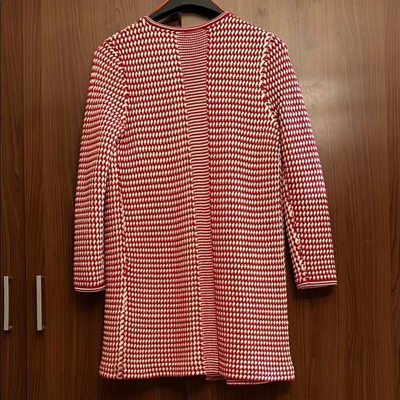 Talbots Red and White Patterned Jacket - Picture 3 of 8